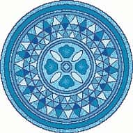 Мозаичное панно Розетка 2