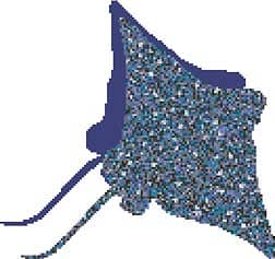 Мозаичное панно Скат