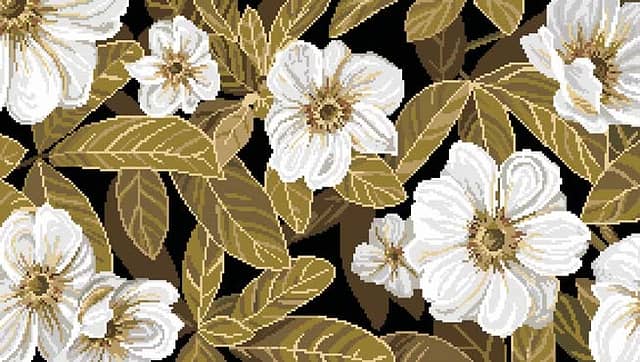 Мозаичное панно Цветы 3