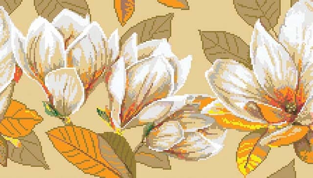 Мозаичное панно Цветы 4