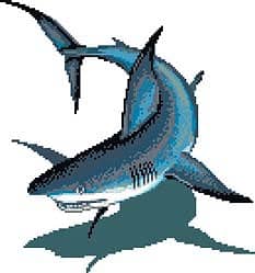 Мозаичное панно Акула с тенью