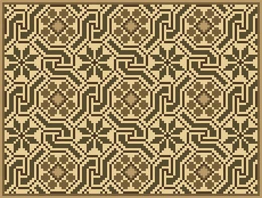 Мозаичное панно Ковёр 2 (базовые цвета)