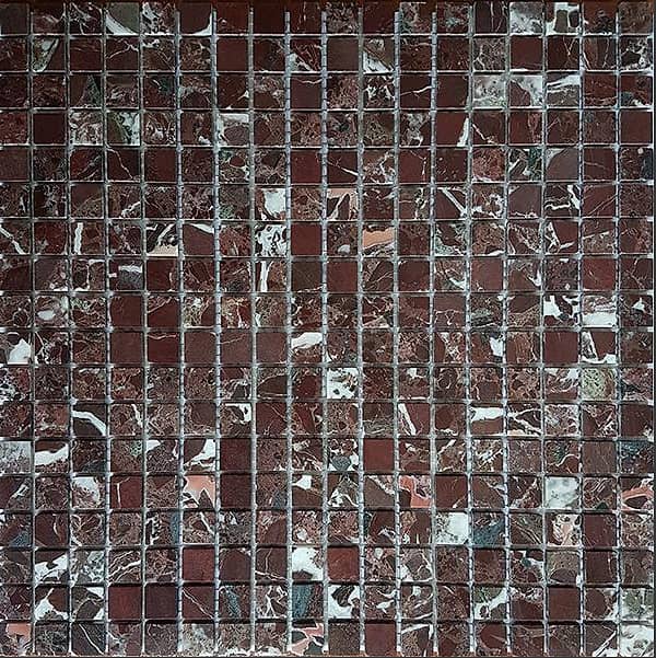 Мозаика из мрамора Rosso Levante