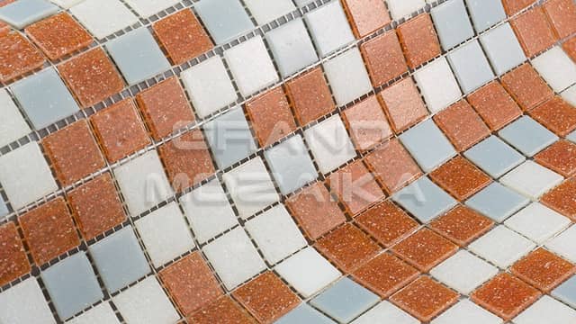 Стеклянная мозаика серия Econom (на бумаге)