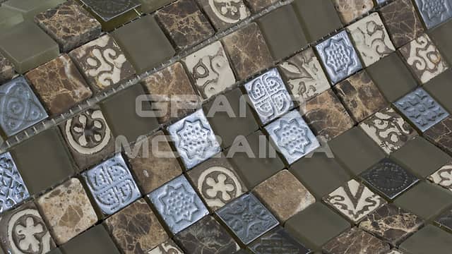 Мозаика из стекла и камня серия Exclusive