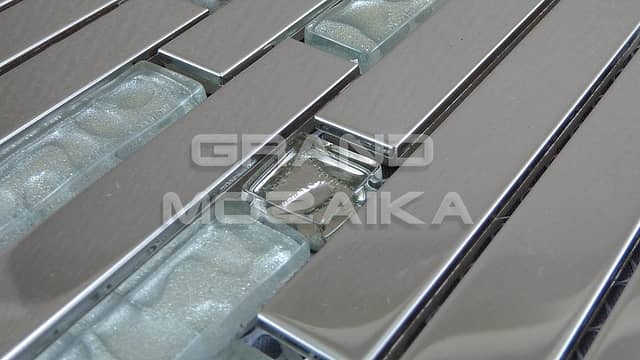 Мозаика из металла и стекла серия Metal