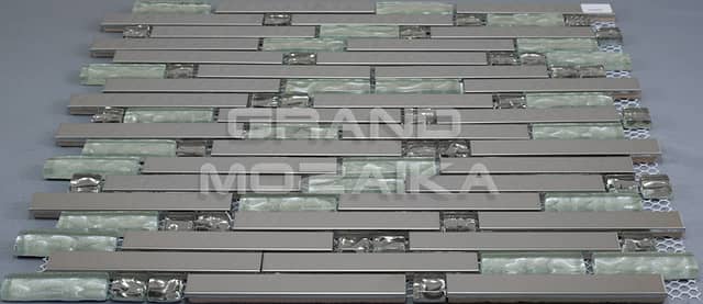 Мозаика из металла и стекла серия Metal