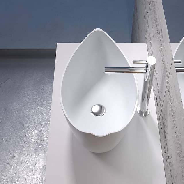 Настольная раковина из акрилового камня 672x330x241