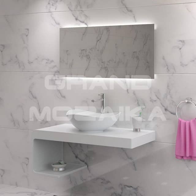 Настольная раковина из акрилового камня 520x415x165