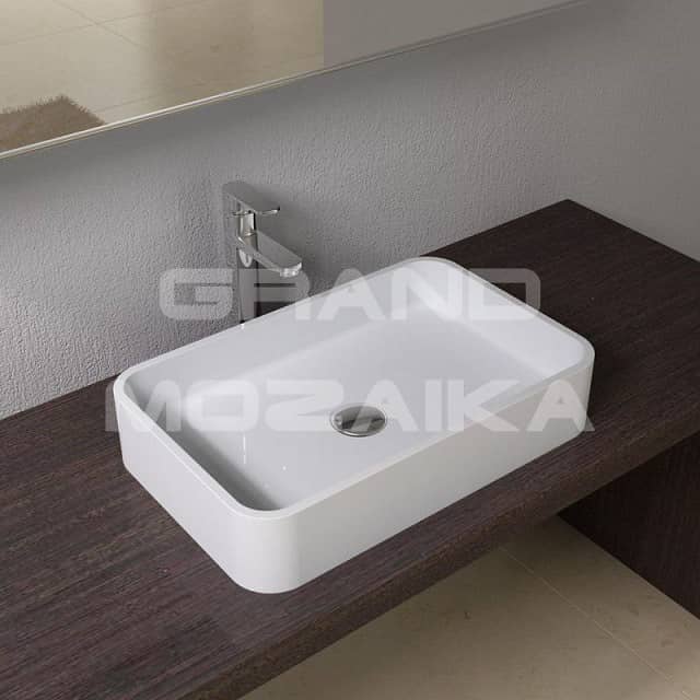 Настольная раковина из акрилового камня 500x320x100