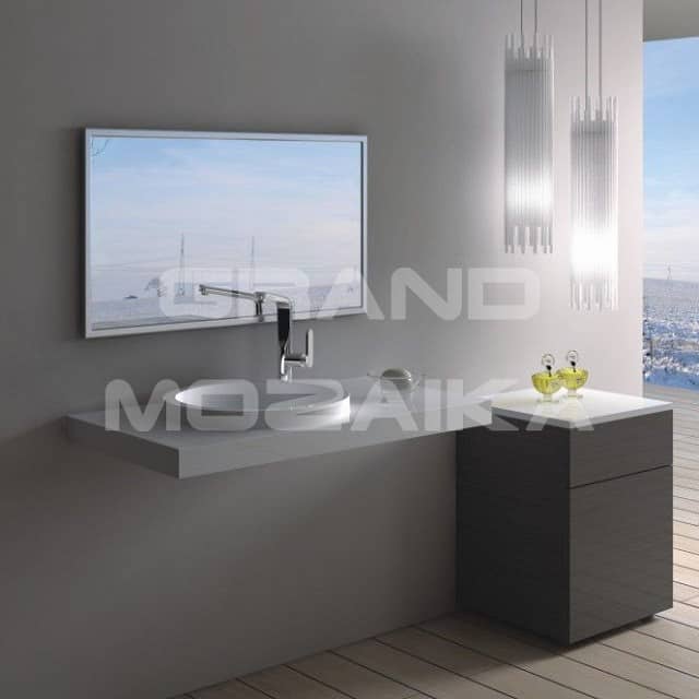 Настенная раковина из акрилового камня 900x500x100