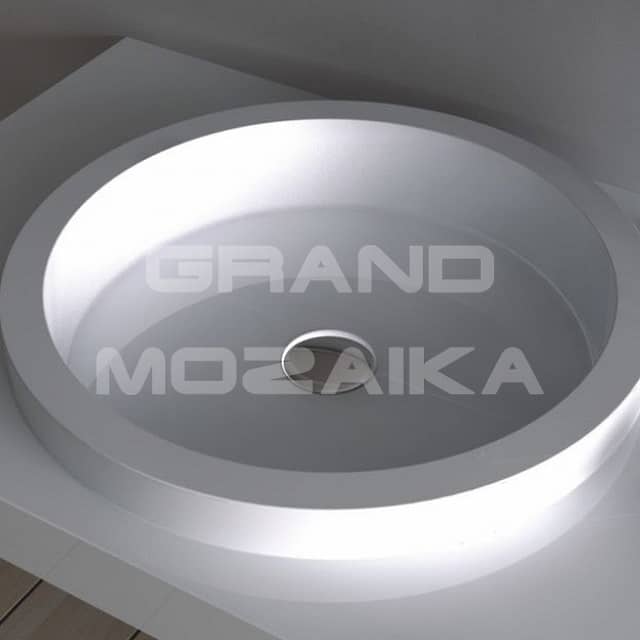 Настенная раковина из акрилового камня 900x500x100