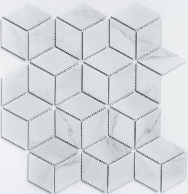 Керамическая мозаика под мрамор, серия Porcelain
