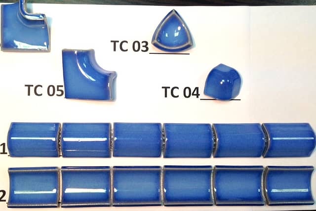 Наружные уголки из керамики на сетке, серия Porcelain