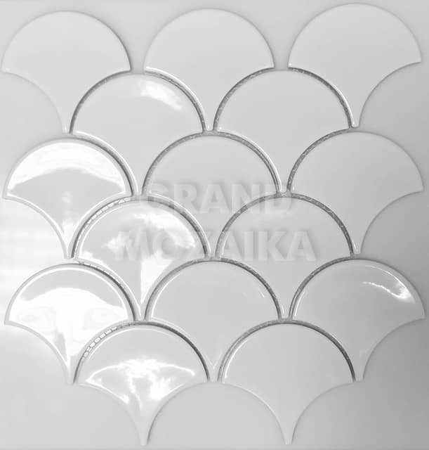 Керамическая мозаика чешуя, серия Rustic