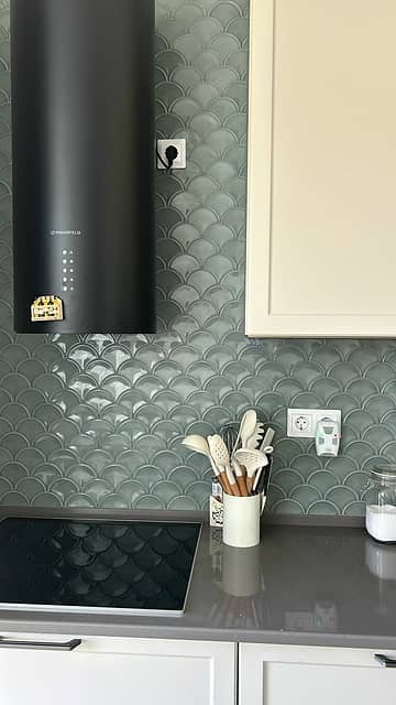 Керамическая мозаика чешуя, серия Rustic