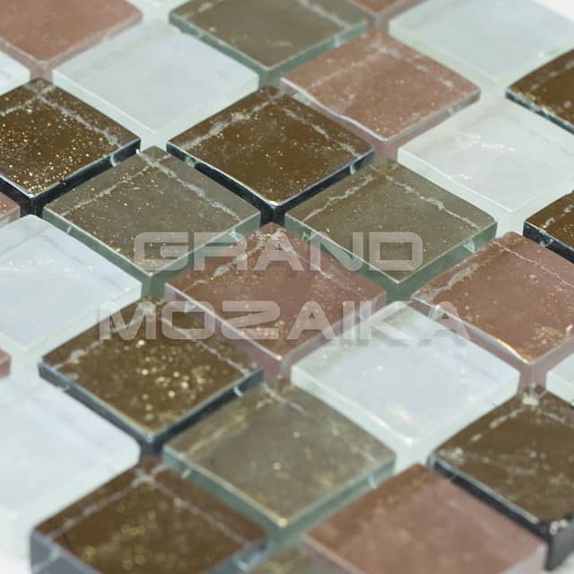 Стеклянная мозаика серия Metal-Glass