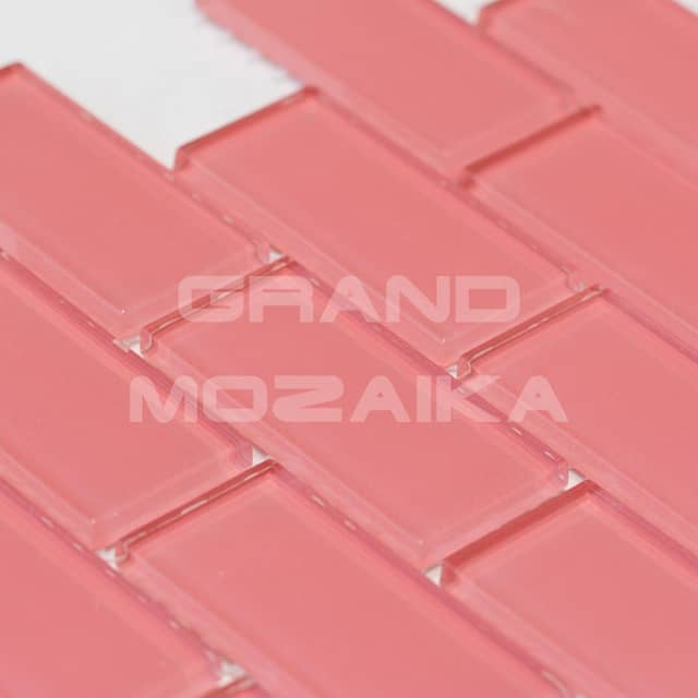 Стеклянная мозаика серия Plain (кирпичная кладка)