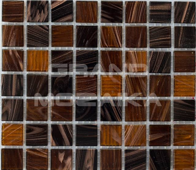 Стеклянная мозаика, серия Mix HG (на сетке)