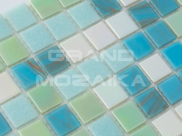 Стеклянная мозаика, серия Mix HG (на сетке)
