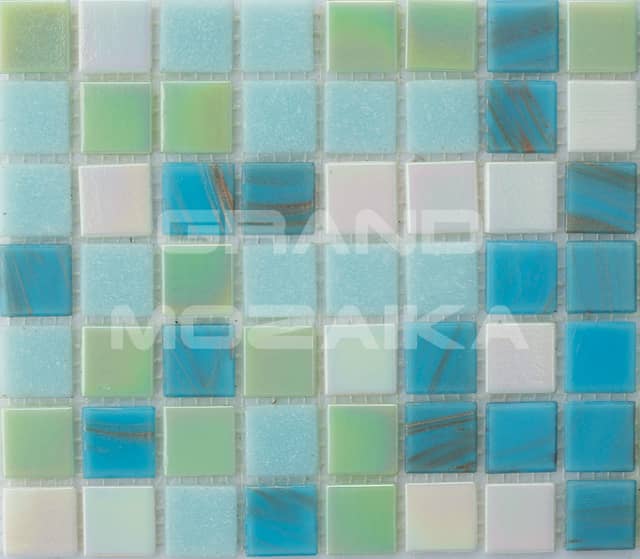 Стеклянная мозаика, серия Mix HG (на сетке)