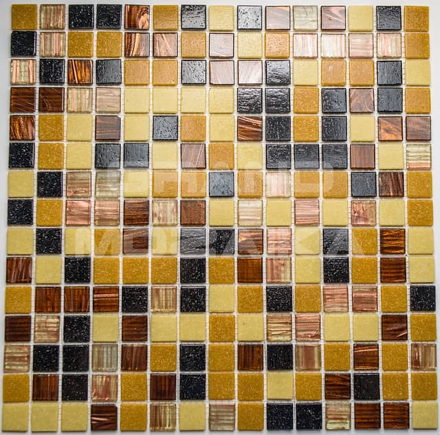 Стеклянная мозаика, серия Mix HG (на сетке)