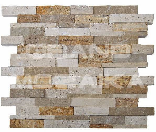 Мозаика из натурального камня серии 3D Fusion Stone