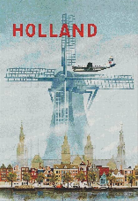 Стеклянное матричное панно \