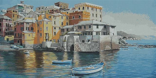 Стеклянное матричное панно \