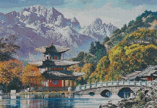 Стеклянное матричное панно \