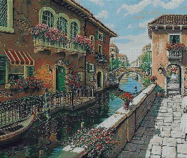 Стеклянное матричное панно 