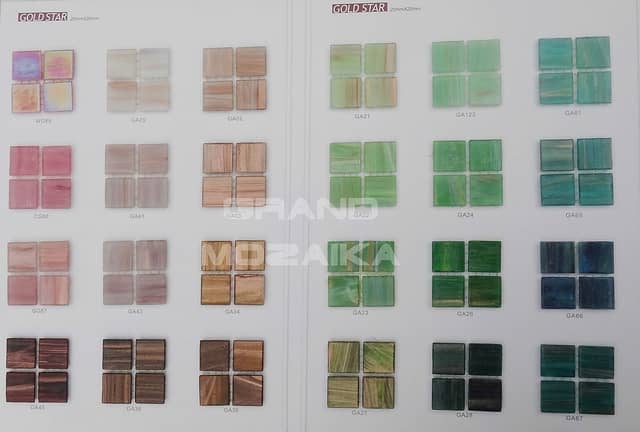 Стеклянная мозаика, серия Goldstar (GA36)