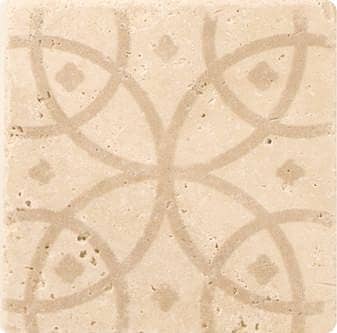 Плитка-декор из травертина, серия Provance Rustic (Орнамент)