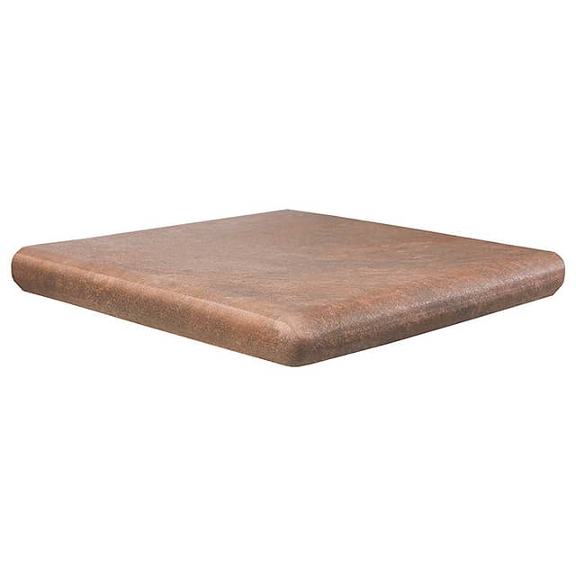 Ступень угловая из клинкера 33,5х33,5х4, серия Manhattan Red