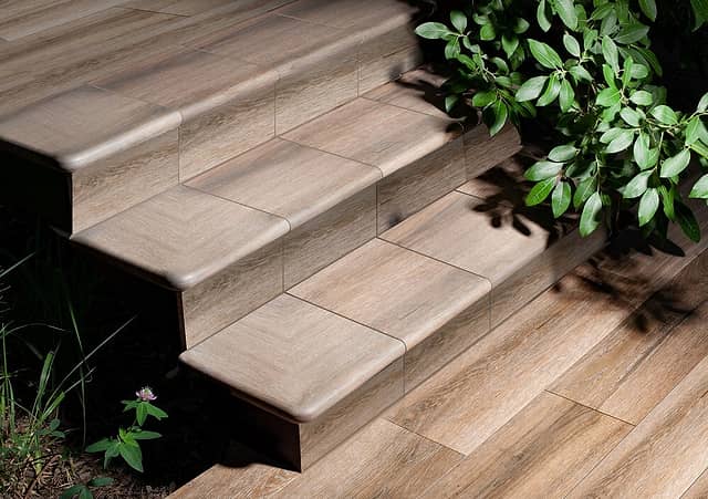 Ступень фронтальная из клинкера 33x33x4, серия Forest Moka