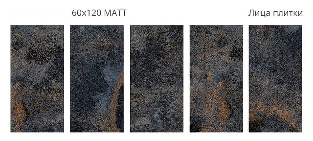 Плитка из керамогранита под металл, серия Metalic