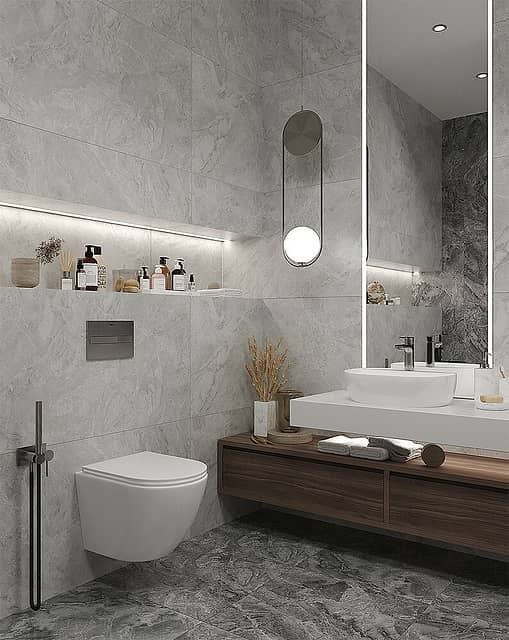 Плитка из керамогранита под мрамор, серия Oasis