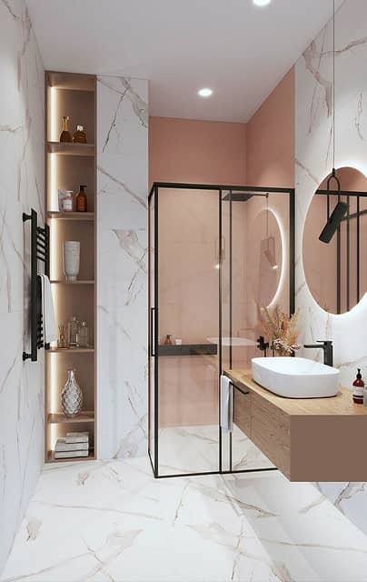 Тонкая плитка из керамогранита, серия Marbles