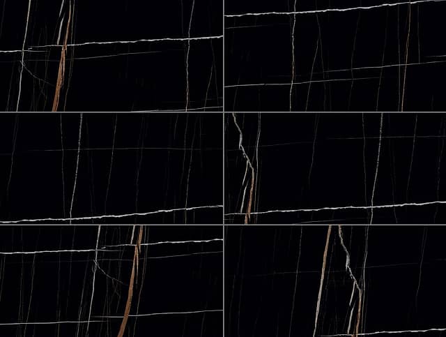 Тонкая плитка из керамогранита, серия Marbles