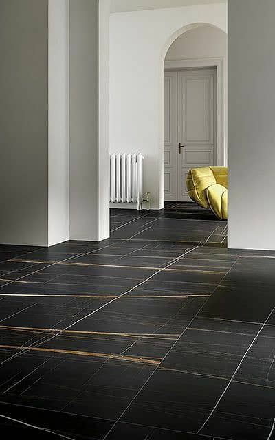 Тонкая плитка из керамогранита, серия Marbles