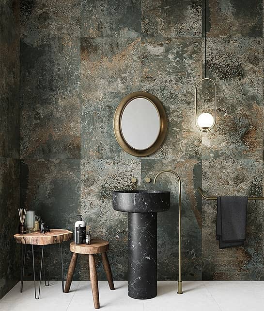 Плитка из керамогранита под металл, серия Metalic