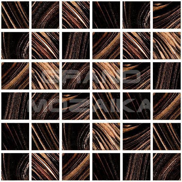 Стеклянная мозаика с авантюрином, серия Diamante