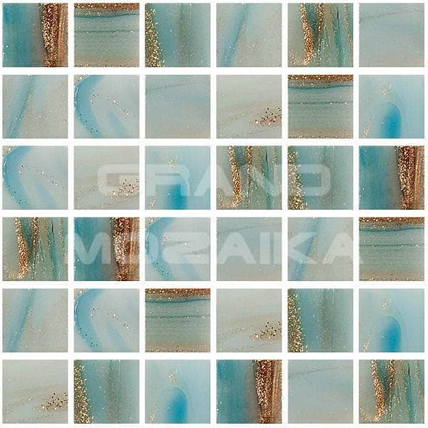 Стеклянная мозаика с авантюрином, серия Diamante