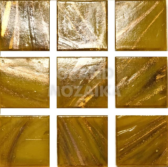 Стеклянная мозаика с авантюрином, серия Diamante