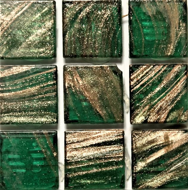 Стеклянная мозаика с авантюрином, серия Diamante