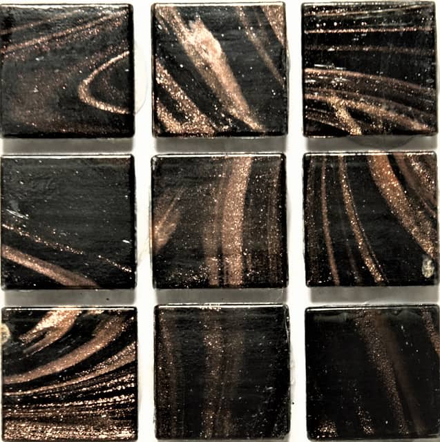 Стеклянная мозаика с авантюрином, серия Diamante