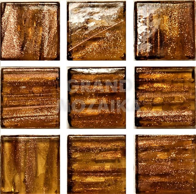 Стеклянная мозаика с авантюрином, серия Diamante