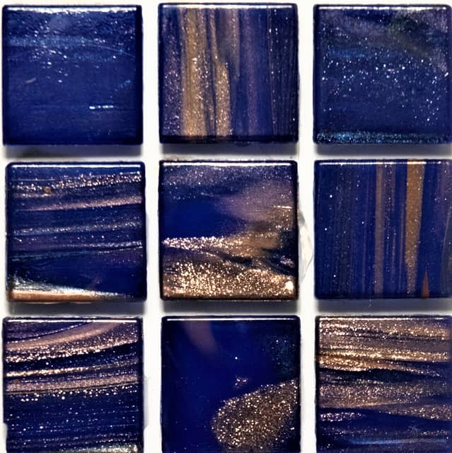 Стеклянная мозаика с авантюрином, серия Diamante