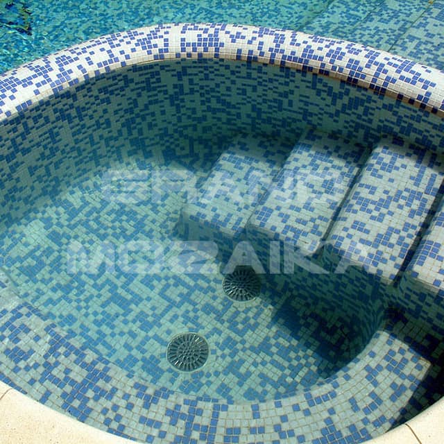 Стеклянная мозаика, серия Mix Eco (на сцепке)