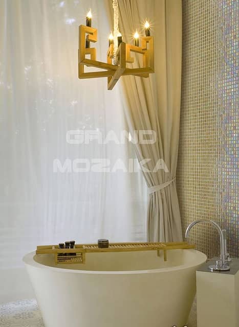 Стеклянная мозаика с перламутром, серия Iris